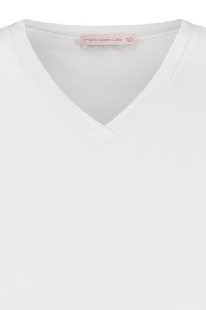 Studio Anneloes Roller shirt wit 94742 dames detail