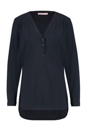 Studio Anneloes Evi basic blouse 94734 Dames blauw