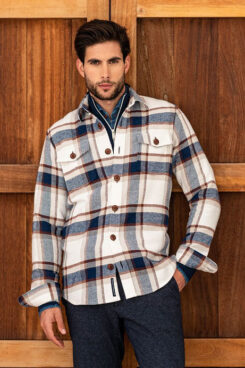 Blue industry overshirt